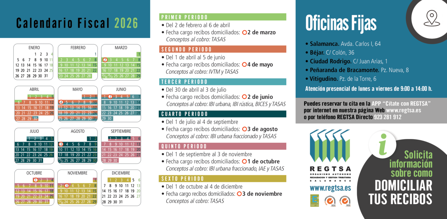 Calendario fiscal 2026